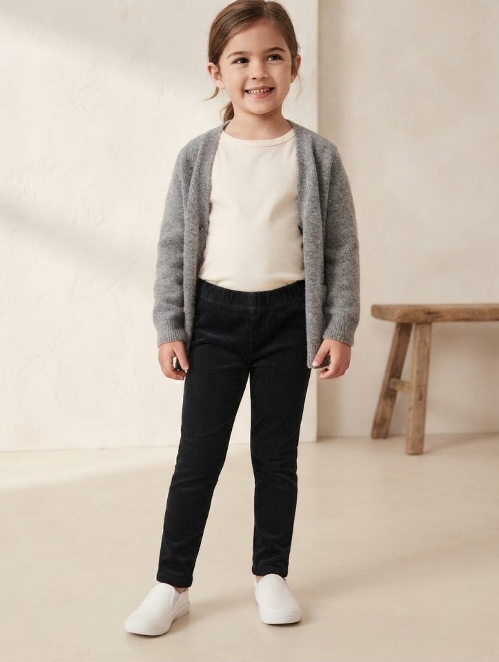 Hanna Andersson Black Corduroy Pants Girl’s Size 5